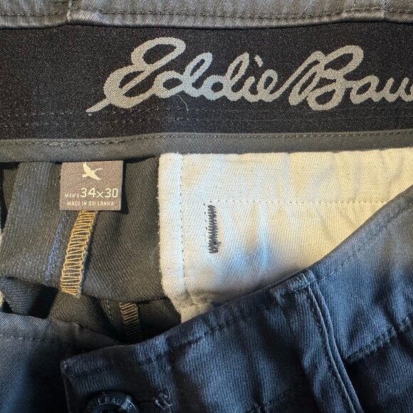 MENS Eddie Bauer WPL 9647 Khaki Pants - Dark Grey 34x30 - Picture 4 of 5